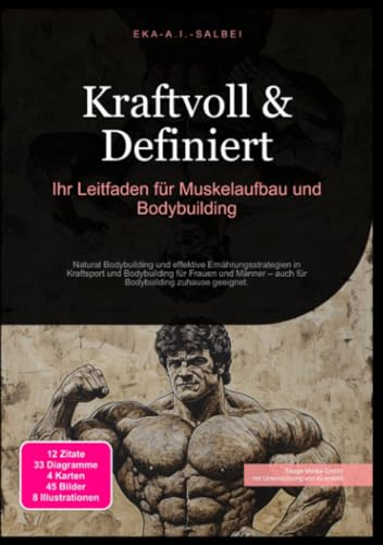Kraftvoll & Definiert: Ihr Leitfaden für Muskelaufbau und Bodybuilding: Natural Bodybuilding und effektive Ernährungsstrategien in Kraftsport und ... – auch für Bodybuilding zuhause geeignet.