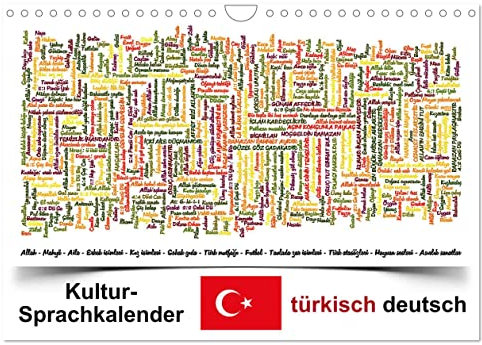 Kultur-Sprachkalender Türkisch-Deutsch (Wandkalender 2024 DIN A4 quer), CALVENDO Monatskalender: Türkische Kultur zum Mitreden (CALVENDO Wissen)