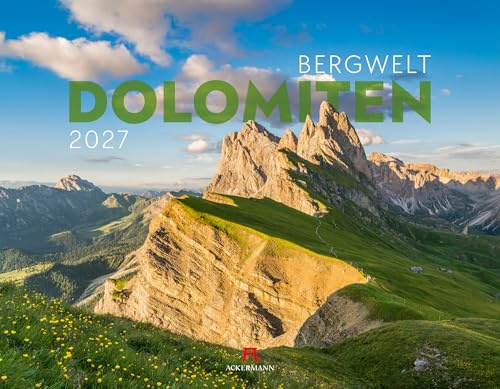Bergwelt Dolomiten Kalender 2027 | Bildgewaltiger Berge-Kalender im großen Querformat (54x42 cm) | Südtirol für Alpinist:innen und Wander:innen