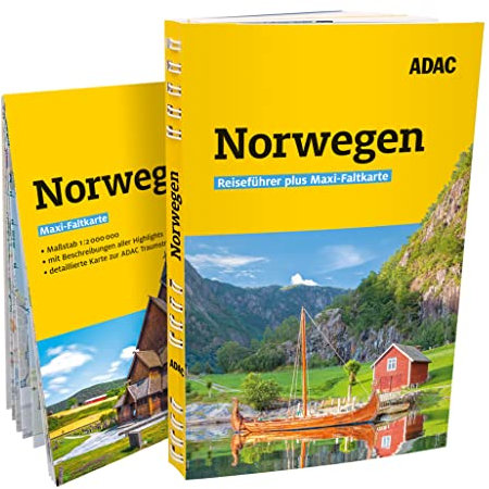 ADAC Reiseführer plus Norwegen: Mit Maxi-Faltkarte und praktischer Spiralbindung