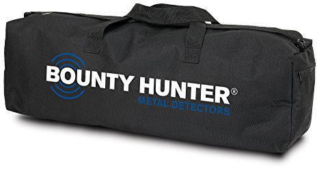 Bounty Hunter Metal Detector Metalldetektor-Tragetasche aus verstärktem Nylon mit Innen- und Außentaschen für alle Bounty Hunter Metalldetektoren, Schwarz
