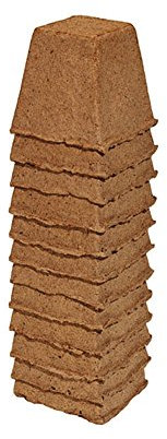 ROMBERG 71038K Anzuchttöpfe, 8 cm, eckig, 12 Stück