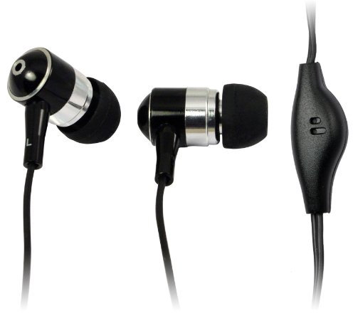 LogiLink HS0018 Stereo in-Ear Earphone mit 2 Ear Buds, mit Mikrofon, schwarz