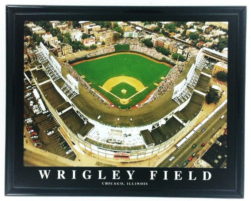 MLB Gerahmter Baseball-Stadion Chicago Cubs Wrigley F7537A