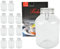 12er Set Einmachglas Bügelverschluss Original Fido 5,0L incl. Bormioli Rezeptheft