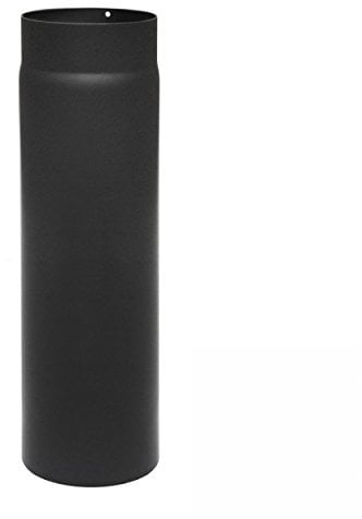 raik Rauchrohr/Ofenrohr 150 mm Durchmesser 500 mm Länge 2 mm Stärke Stahlblech Schwarz SH003-150-sw