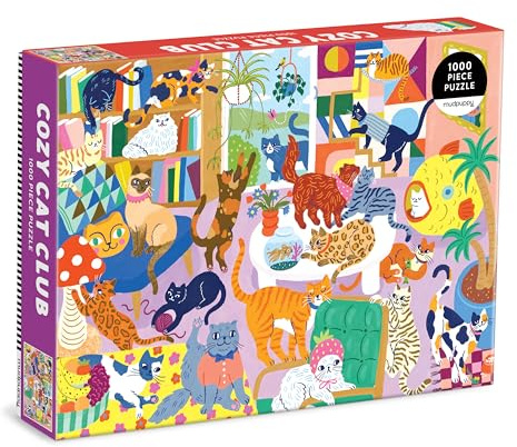 Cozy Cat Club 1000 Piece Family Puzzle