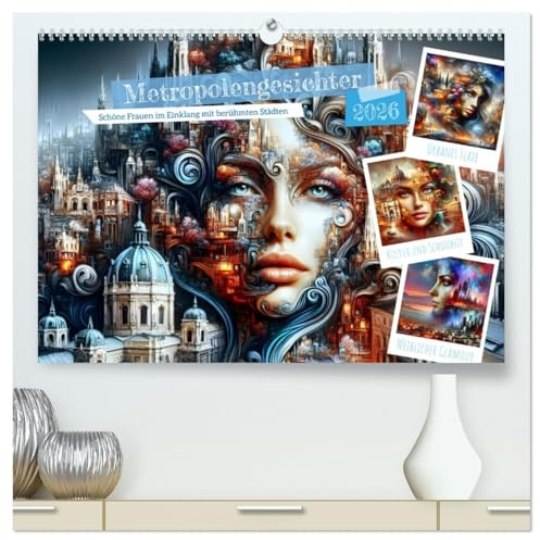 Metropolengesichter (hochwertiger Premium Wandkalender 2026 DIN A2 quer), Kunstdruck in Hochglanz: Erleben Sie die harmonische Fusion von schönen ... kunstvollen Highlight machen. (CALVENDO Orte)