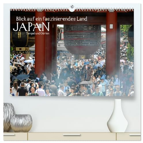 Blick auf ein faszinierendes Land - Japan 2026 (hochwertiger Premium Wandkalender 2026 DIN A2 quer), Kunstdruck in Hochglanz: Fotos von Tempeln und Gärten aus Japan (CALVENDO Orte)