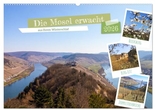 Die Mosel erwacht aus Ihrem Winterschlaf (Wandkalender 2026 DIN A2 quer), CALVENDO Monatskalender: Frühling an der wunderschönen Mosel. (CALVENDO Orte)