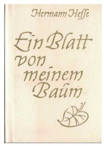 Ein Blatt von meinem Baum