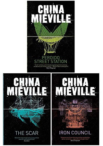 China Miéville New Crobuzon Series 3 Books Collection Set (Perdido Street Station, The Scar, Iron Council)