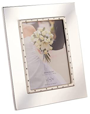 Lenox Devotion Frame for 5 by 7-Inch Photo - 825520, Metallic