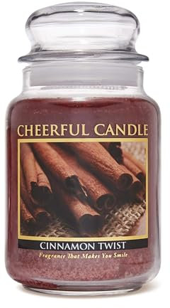 Cheerful Giver Cinnamon Twist 24 oz. Jar Candle, Rojo, 4 Inches, 680