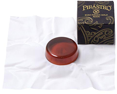 Pirastro Eva-3173 Violine Kolophonium Evah Pirazzi Gold, Handgefertigte Qualität für Profis und Student Violinenspieler, Premium Kolophonium aus Naturharz für Musiker