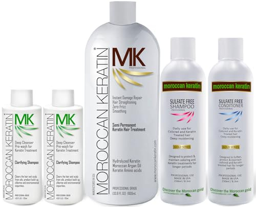 Marokkanisches Keratin, Brazilian Blowout – wirksamste Keratin-Haar-Behandlung, professionelle Salon-Formel
