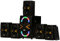 Goldwood 5.1 Audio acústico Sistema de Altavoces 5.1 Canales con Luces LED y Sistema de Altavoces Bluetooth Home Theater, Negro (AA5210)