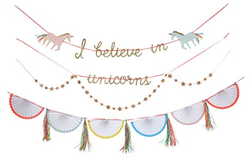 Meri Meri Girlande Einhorn Feenparty