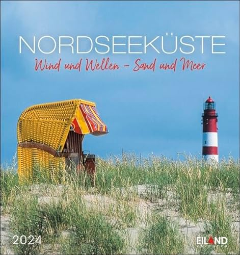 Nordseeküste Postkartenkalender 2024. Fotokalender im Postkartenformat, der die Reiselust entfacht. Schöne Nordsee-Fotos in einem Tischkalender zum ... 2024.: Wind und Wellen - Sand und Meer