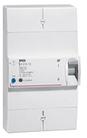 Legrand 401013 Enedis Branchement Disjoncteur, Tétrapolaire Différentiel, 500mA, Sélectif, 60A