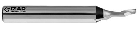 Izar 44090 Fresa Frontale Finitura HSS 1Z Alluminio, Serie Corta, 4412, Std W, 4.00 mm Diametro Taglio