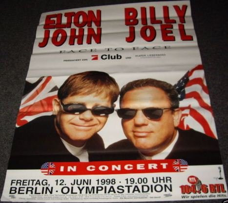 Elton John & BILLY JOEL – in Concert – 80 x 120 cm zeigt/Poster
