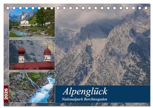 Alpenglück - Nationalpark Berchtesgaden (Tischkalender 2026 DIN A5 quer), CALVENDO Monatskalender: Der Nationalpark Berchtesgaden ist Deutschlands einziger Alpen - Nationalpark. (CALVENDO Orte)