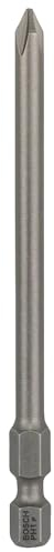 Bosch Professional Bit Extra Hard Kreuzschlitz (3 Stück, PH 1, Länge: 89 mm, Zubehör zum Schrauben), 2607001533