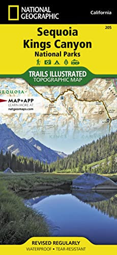 Sequoia & Kings Canyon National Parks Map – National Geographic Trails Illustrated | Waterproof Hiking, Camping & Backpacking Topographic Map: Trails ... (National Geographic Trails Illustrated Map)