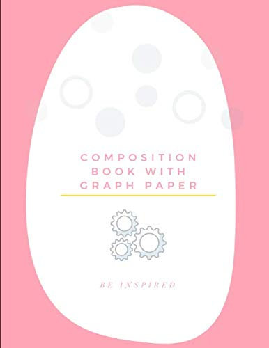 Composition Book With Graph Paper: Notebook Graph 4 x 4 and Line Paper 8.5 x 11 with Pink Edition