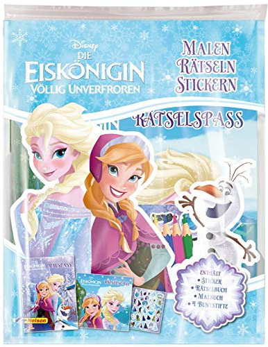 Disney Die Eiskönigin: Malen - Rätseln - Stickern: Mit 4 Buntstiften (Disney Eiskönigin)