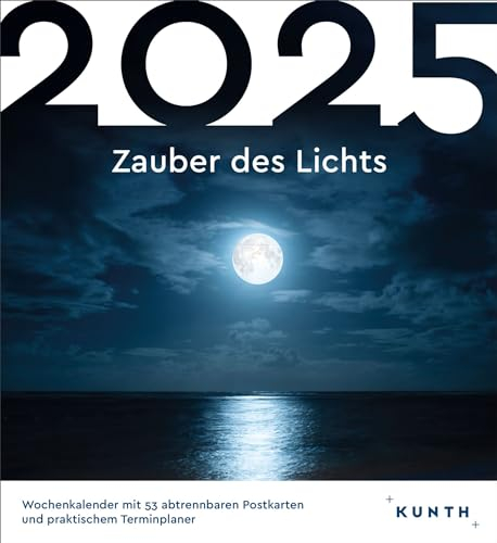 Zauber des Lichts - KUNTH Postkartenkalender 2025: Hochwertiger Tischkalender mit 53 traumhaften Postkarten (auch zum Aufhängen)