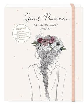 Schülerkalender 2024 / 2025 Girl Power: Terminplaner Hardcover