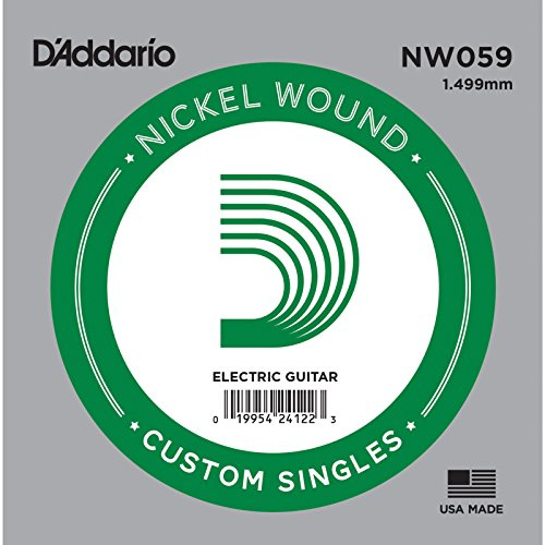 D'Addario NW059 Nickel Wound Electric Guitar Single String, .059