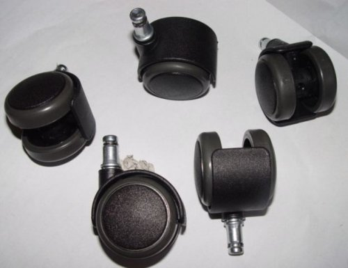 Stuhlrolle mit bereifung für harte Böden Stift 10mm