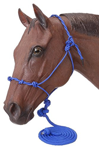 Tough 1 Poly-Seil Halfter mit Knoten und 4,2 m Leine, Königsblau