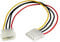 StarTech.com 12in Molex LP4 Power Extension Cable M/F - 4 pin Molex Power Connector - 4 pin Power Extension Cable - LP4 Power Cable (LP4POWEXT12)