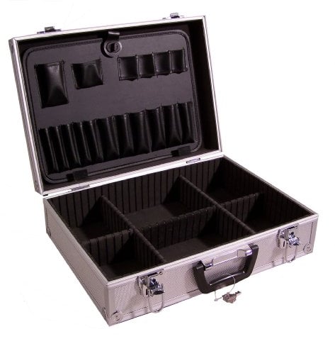Viso STC931V Koffer Aluminium schwarz + Werkzeughalter + herausnehmbare Trennwände
