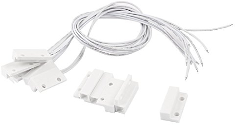 sourcing map 5 Pcs Door Window Magnetic Switch Home Alarm Security System NC Normally Close