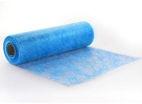 Protinam Sizoflor 30 cm x 20 m lang Tischläufer Tischband in Hellblau zur Dekoration wie Sommer, Ostern, Weihnachten oder Hochzeiten abgelängt, hellblau