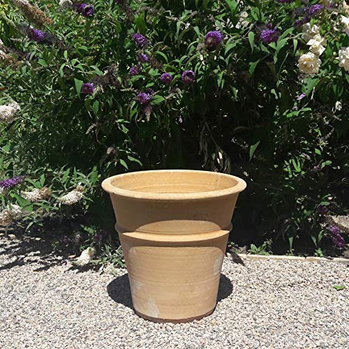 Kreta Keramik | Pot de fleurs en terre cuite dans différentes tailles | Pots de fleurs hauts pour balcon, terrasse, jardin | Différentes tailles 40 cm