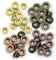 we r memory Keepers 18676009 Crop-a-Dile - Eyelets, 4 farbtöne à 15 Stück, Warm Metal