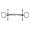 Schenkeltrense, Stahl vernickelt Breite 9,5 cm, Stärke 14 mm, Seitenteile 45 mm, massiv