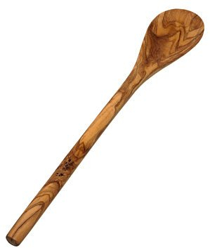 Cuillère ovale en bois d'olivier env. 30 cm