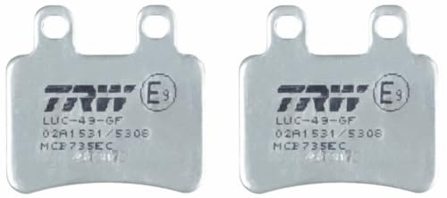 TRW MCB735EC Organic Eco Bremsbelagsatz für Peugeot Motorcycles ELYSTAR ABS 2003-2007 Hinterachse und andere Motorräder