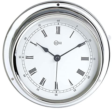 Barigo Regatta 684cr Schiffsuhr Chrom römisch 120mm