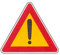 Panneau de Signalisation Routière Panneau Triangulaire Danger Face 90 CM.