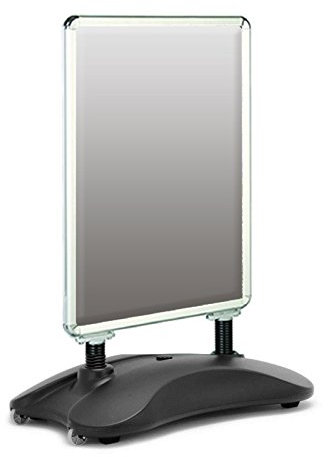 A1 Waterbase Pavement Poster Sign A-Board Holder Snap Frame Display Stand - Grey Waterbase Supplied