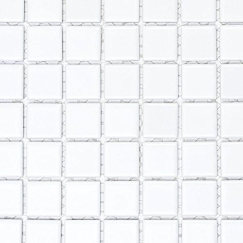Carrelage mosaïque en céramique blanc mat pour mur, salle de bain, douche, cuisine, miroir de comptoir, revêtement de baignoire
