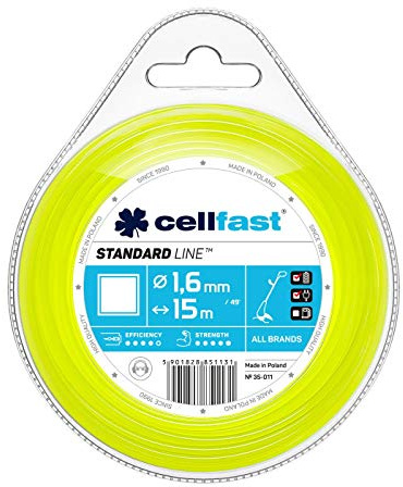 Cellfast 35-012 quadratisch Trimmer, Mehrfarbig, 2,0mm x 15 m